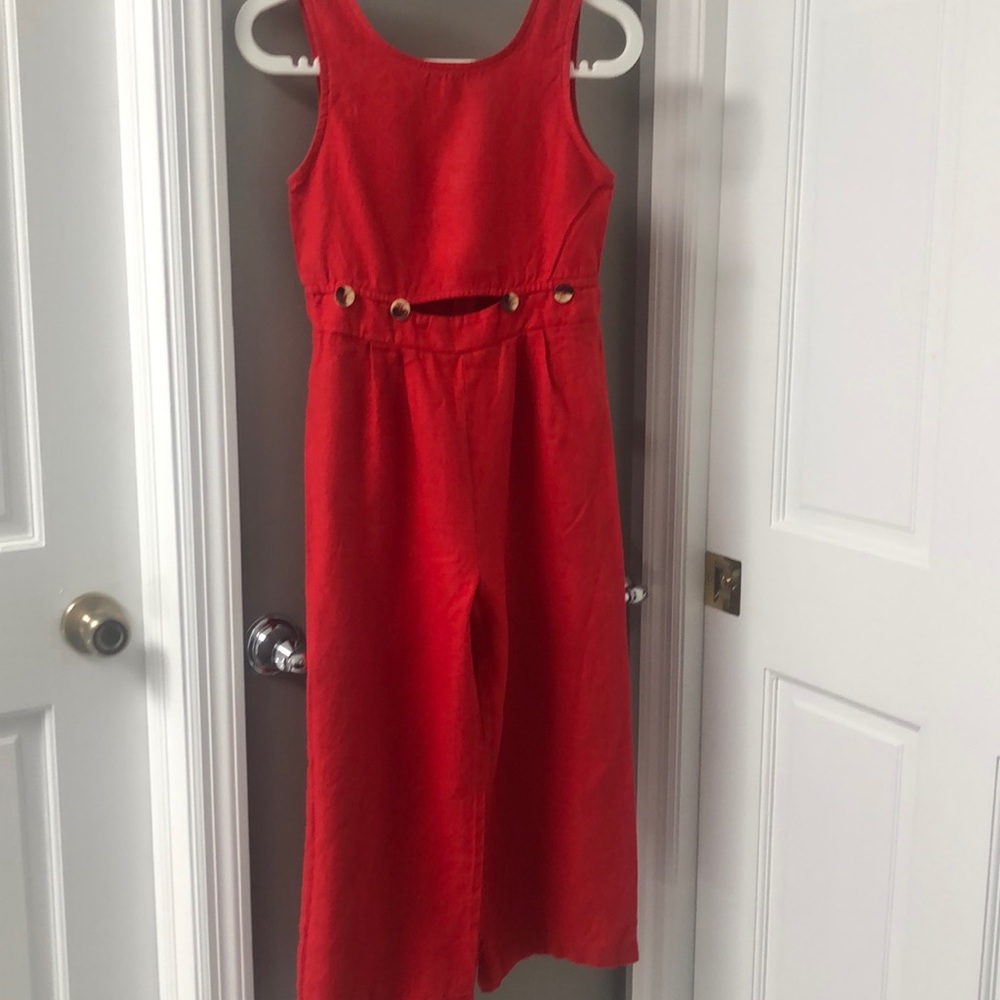 Red Zara jumpsuit